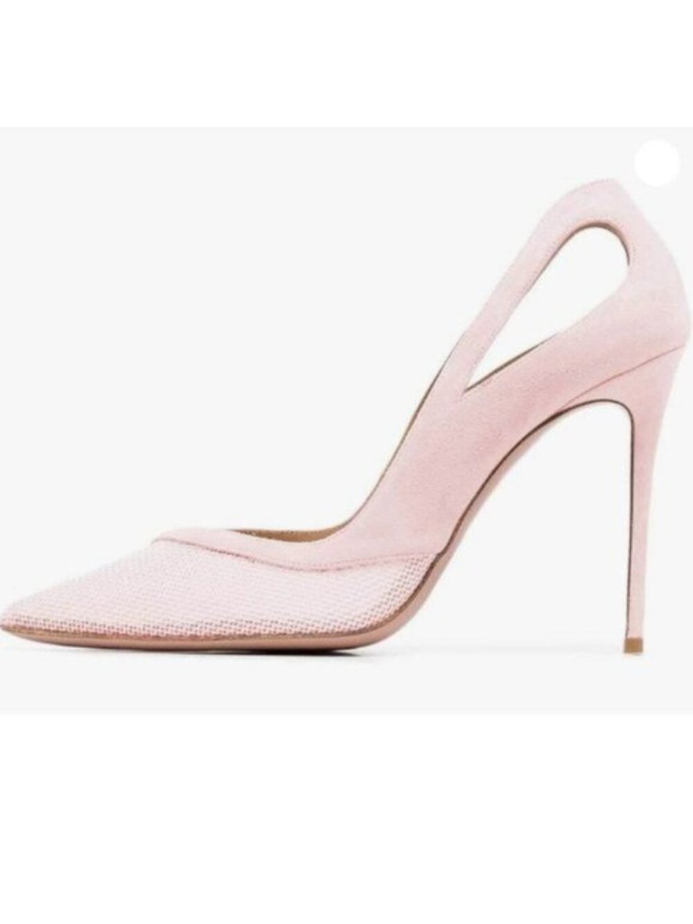 FSJ Women Comfy Pointed Toe Stiletto High Heel Mesh Pumps Slip on Ladies Pink